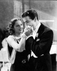 Robert Taylor and Barbara Stanwyck in "His Brother's Wife," 1936.