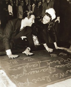 Togetherness at Grauman's Chinese Theater, June 1941.