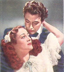 Robert Taylor & Joan in "The Gorgeous Hussy," (Photo colorized)