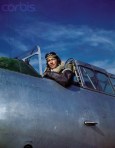 Lt.  Robert Taylor Sitting in Navy Fighter